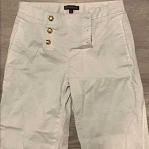 Banana Republic White Sailor Capris